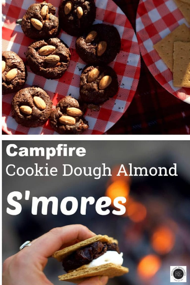 Campfire Cookie Dough Almond S'Mores Recipe - Reluctant Entertainer