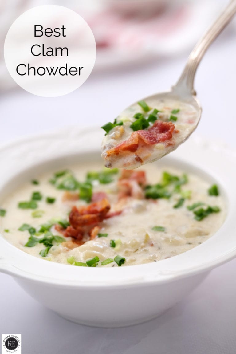 Best Clam Chowder Recipe (VIDEO) Reluctant Entertainer