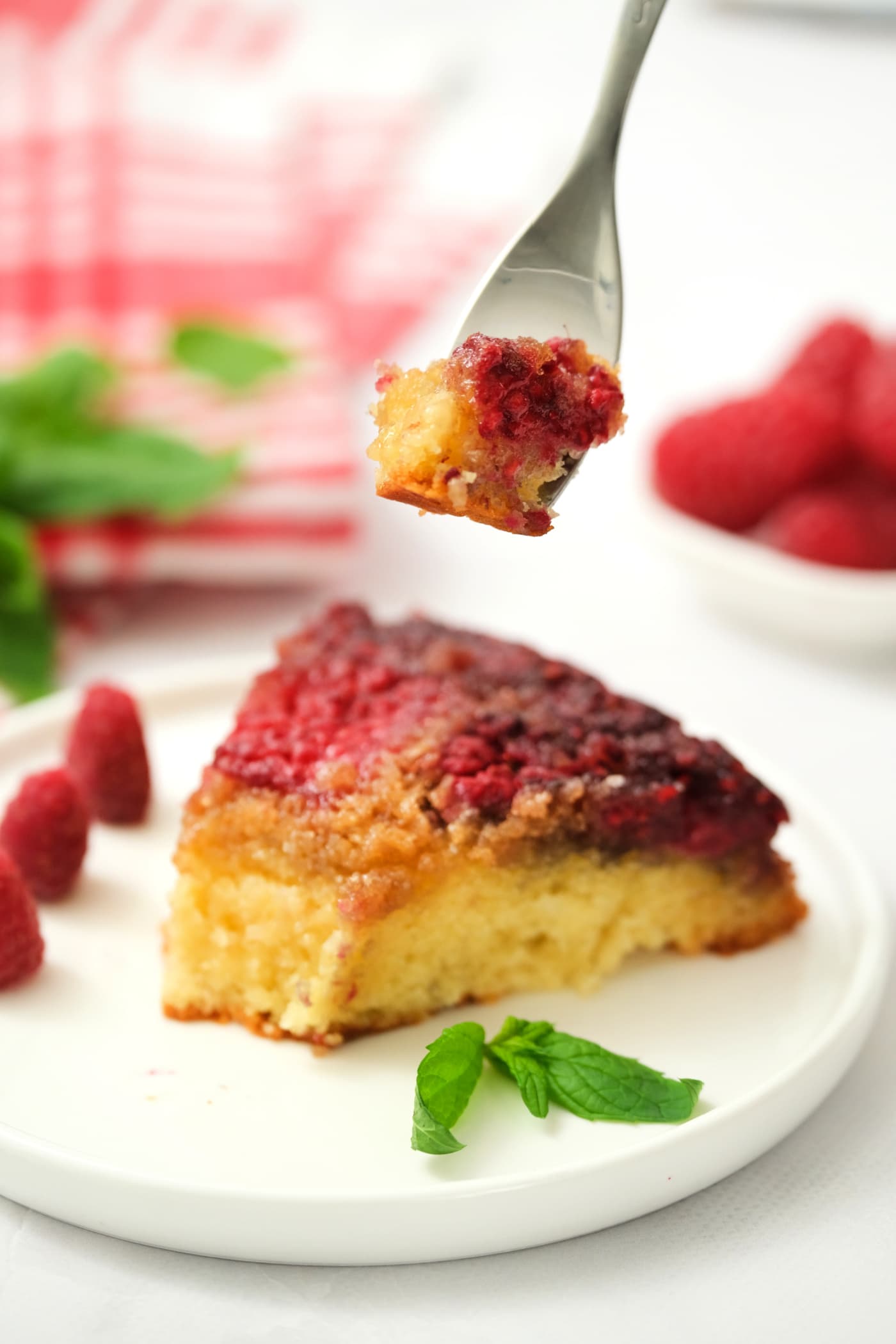 Warm Raspberry Butter Cake Reluctant Entertainer