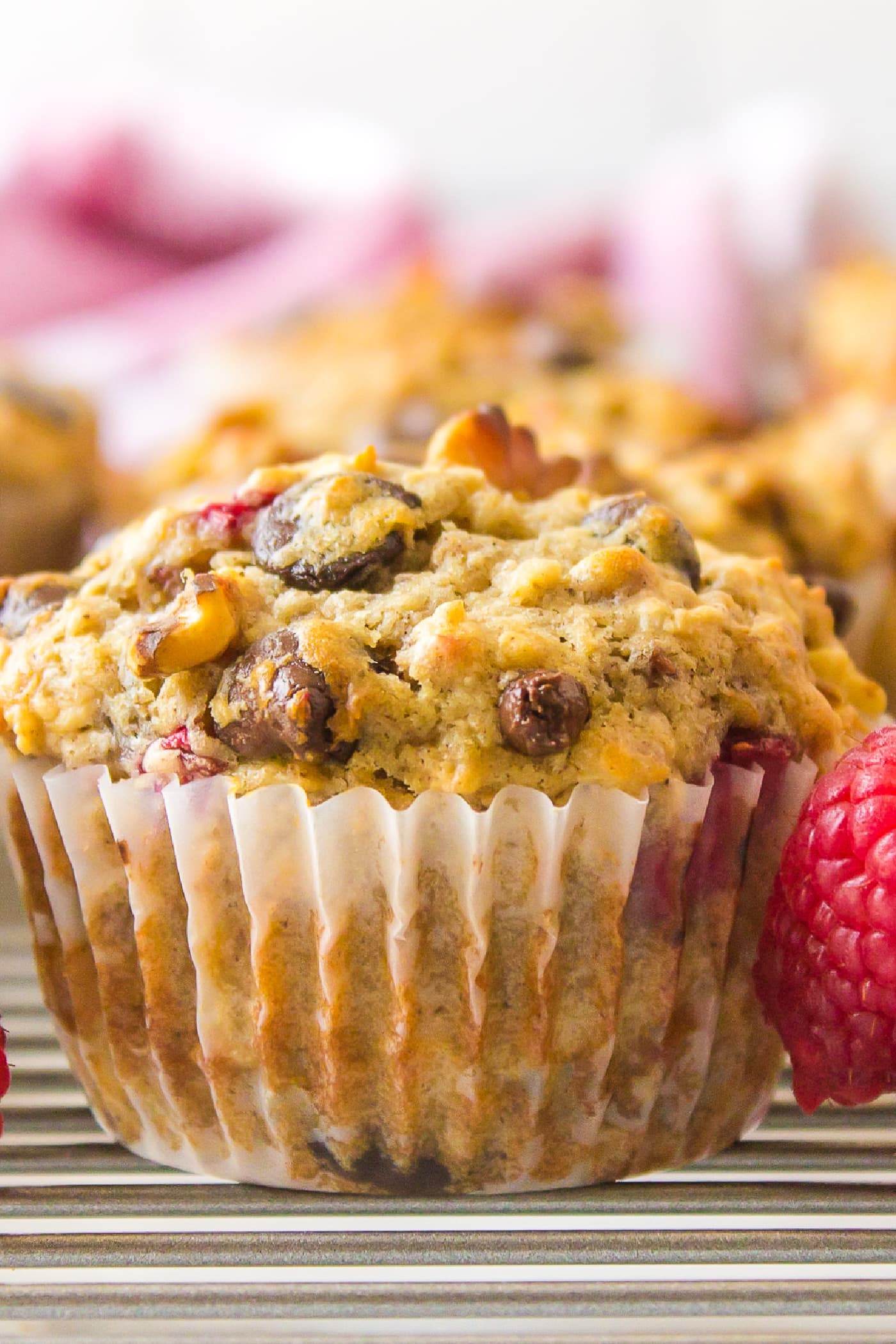 Chocolate Raspberry Oatmeal Muffins Reluctant Entertainer