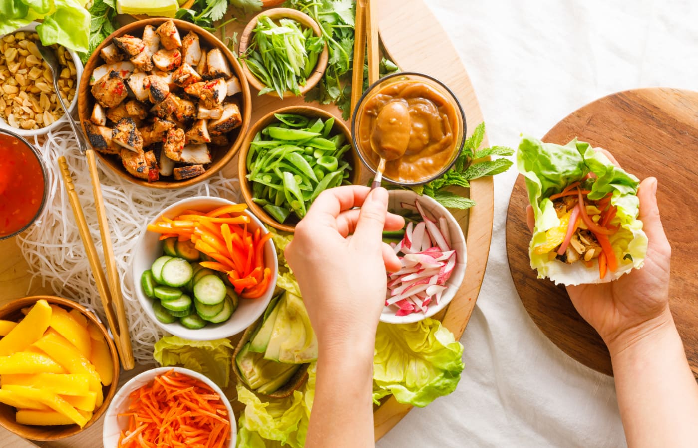 Easy Lettuce Wrap Board Reluctant Entertainer