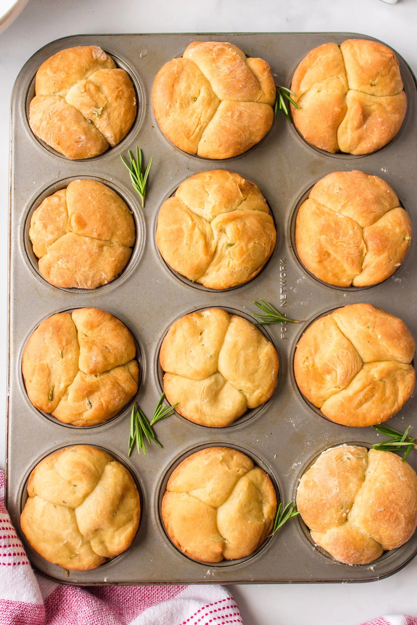 Buttermilk Rolls with Rosemary Reluctant Entertainer