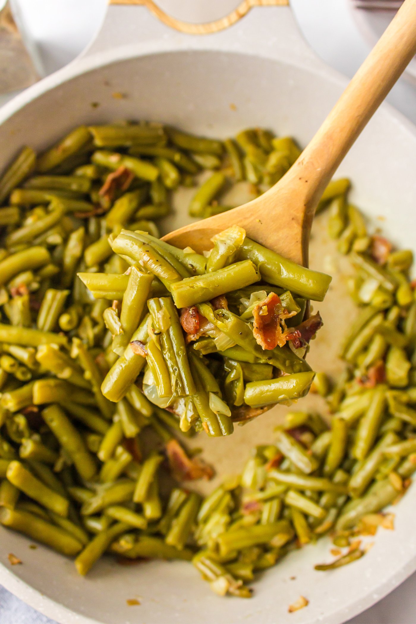 Green Beans with Bacon and Onions Reluctant Entertainer