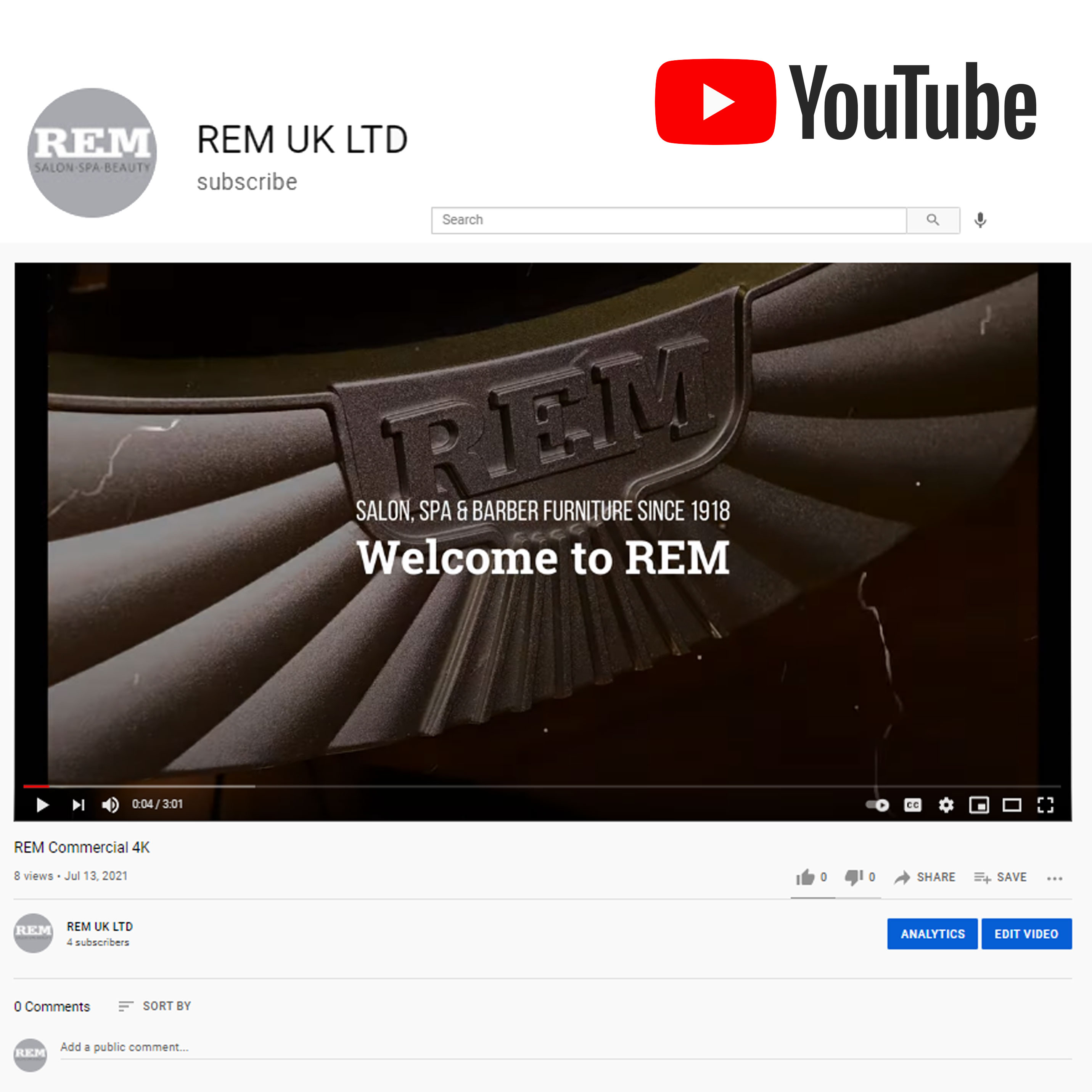 REM Salon, Barbering and Spa Furniture Made in Britain