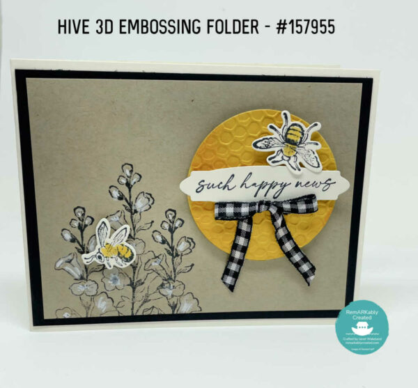 Stampin'UP! 2022 Spring Embossing Folders Hive 3D, Gingham, Splashes