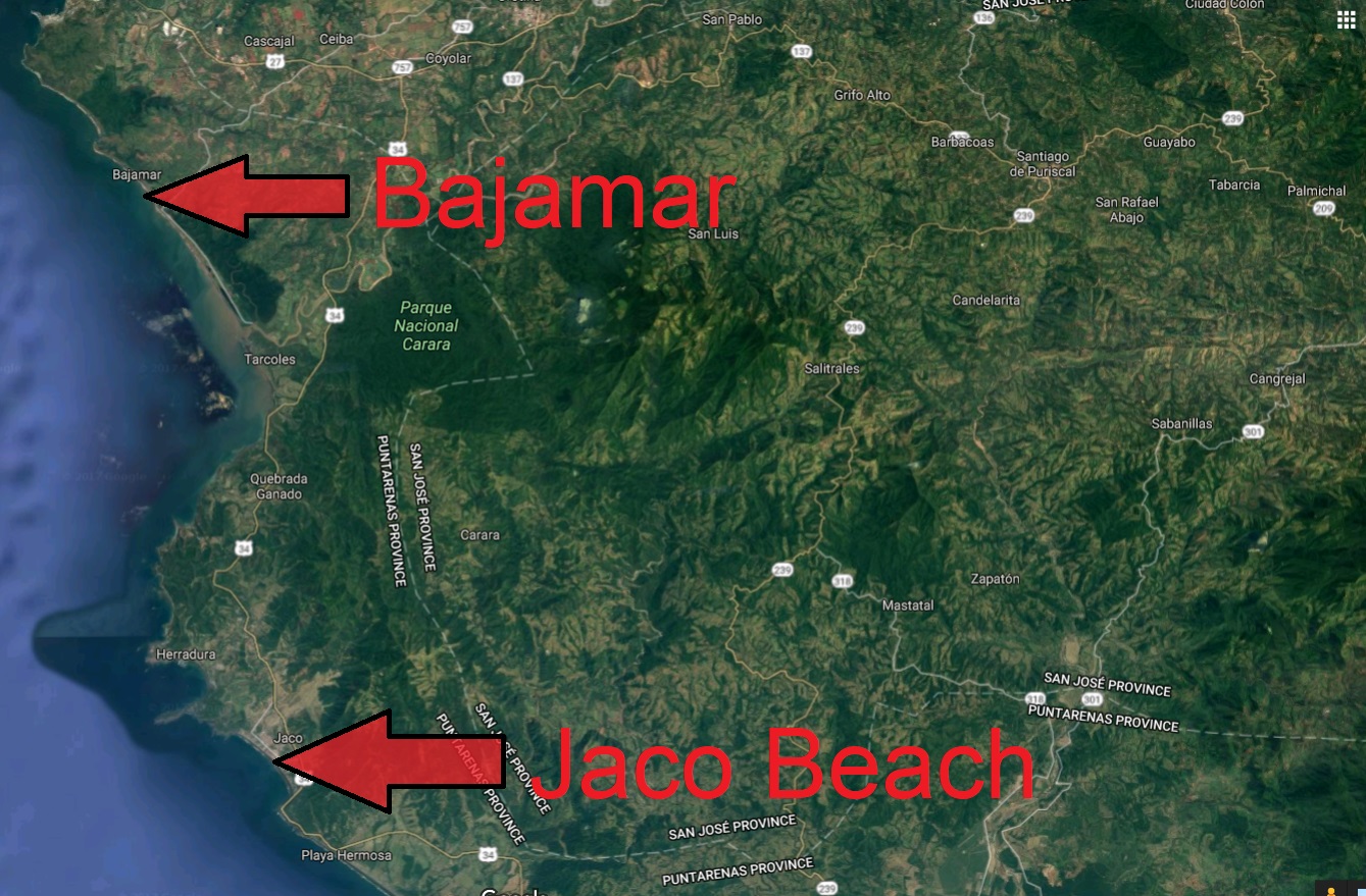 Map 2 RE/MAX Jaco Beach Costa Rica Real Estate