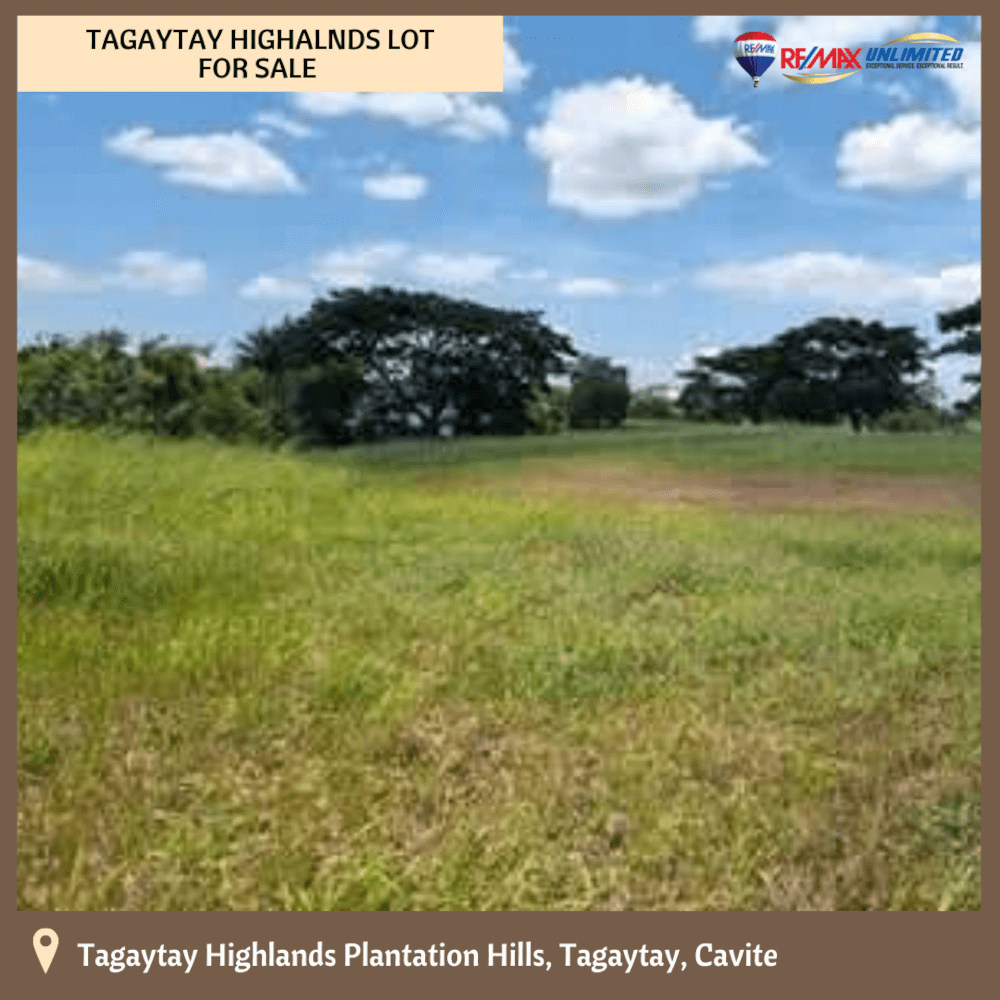 PD0499 Tagaytay Highlands Plantation Hills Lot For Sale Remax Unlimited
