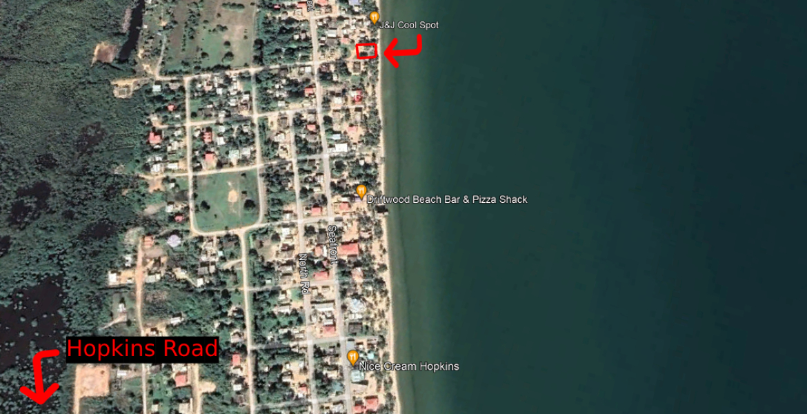 Sandy Lot With 80 Feet Of Beachfront In Hopkins — Remax VIP Belize