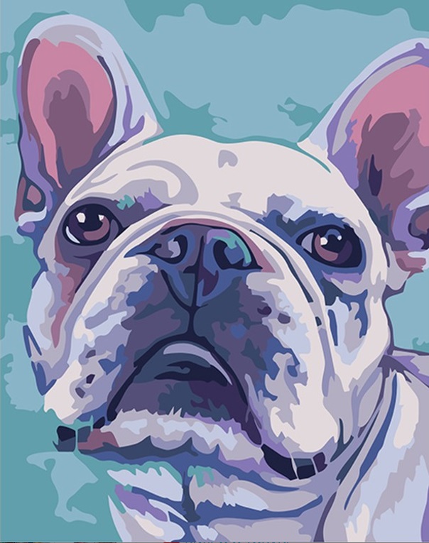 Painting by Numbers Kit Bulldog 16.5×13 cm T16130070 Remai Plius