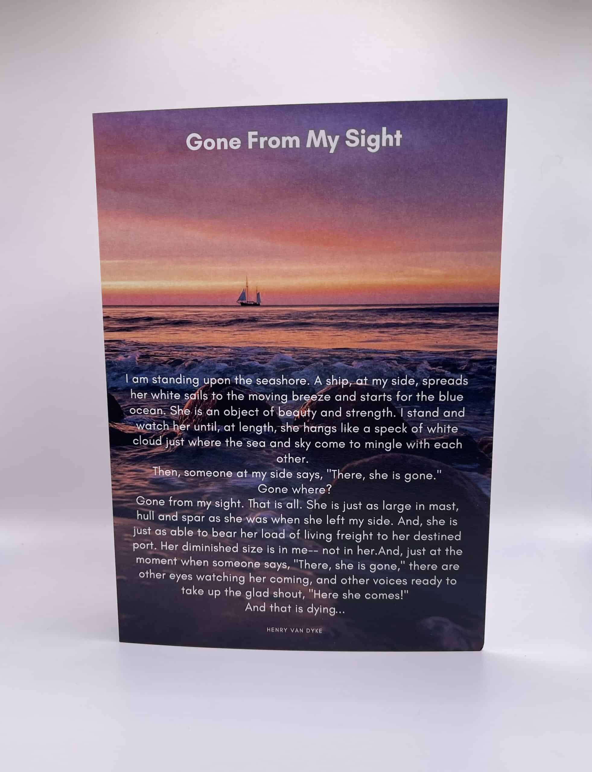 Gone From My Sight | RememberGrams