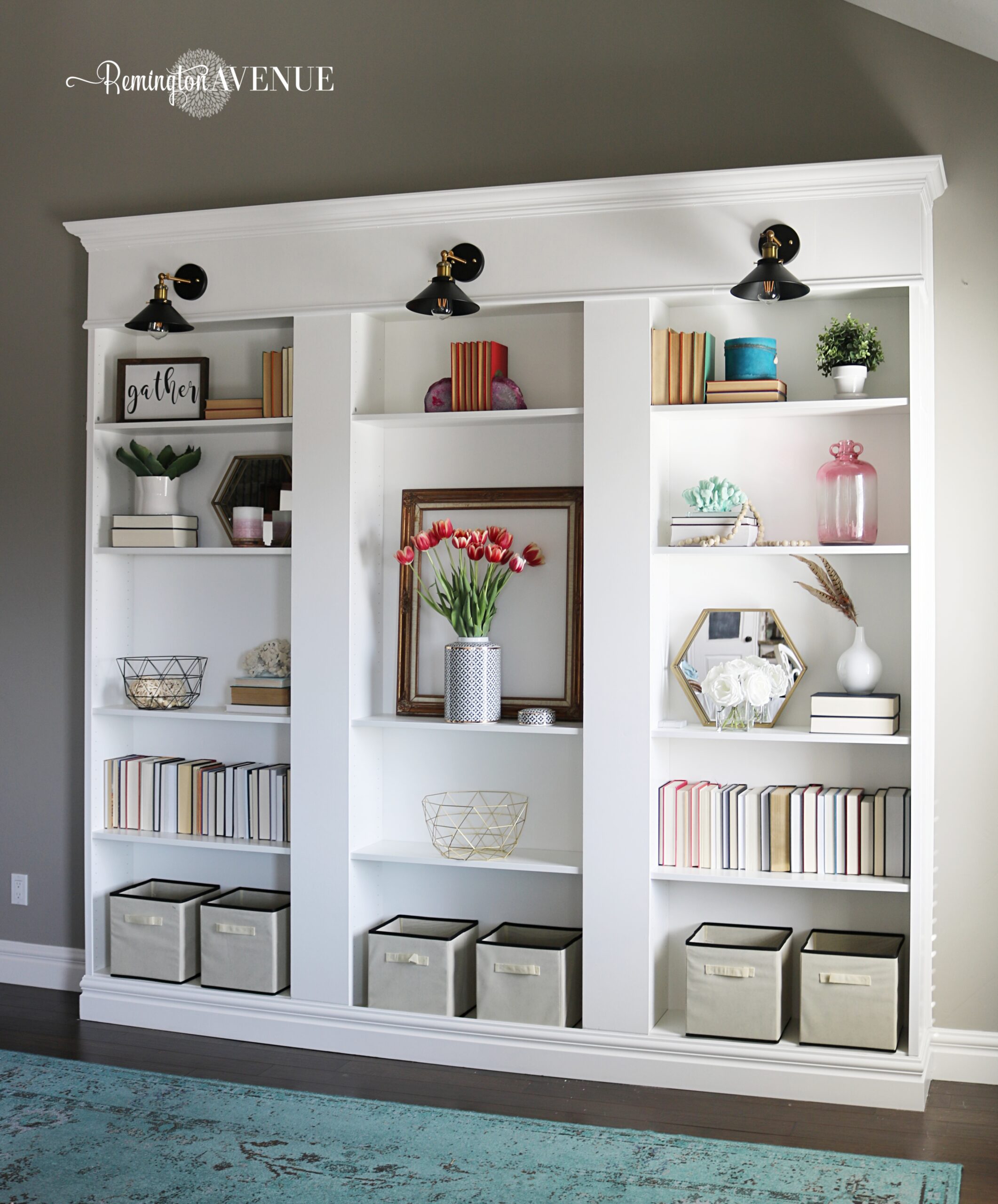 custom built in billy bookcase library 24 Remington Avenue