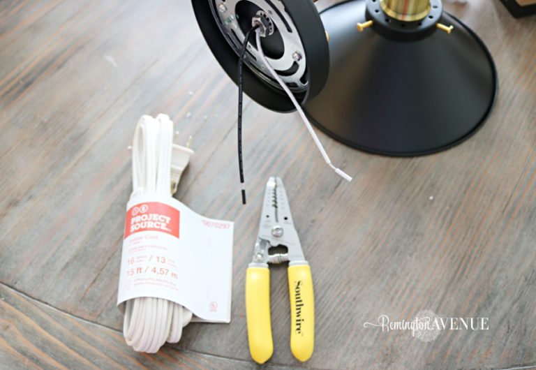 How to convert hard wired light fixtures into a plug in Remington Avenue