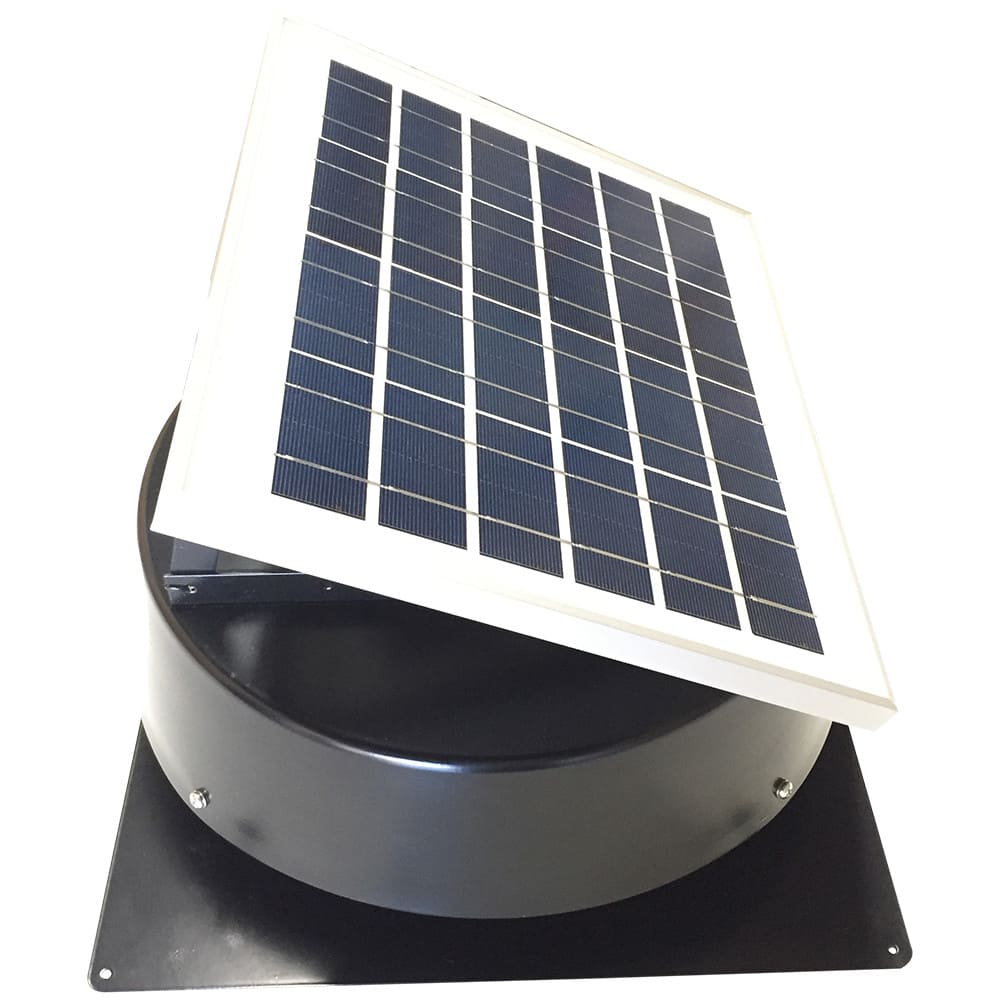 660 CFM Black Solar Powered Roof Mount Exhaust Fan – Remington Solar