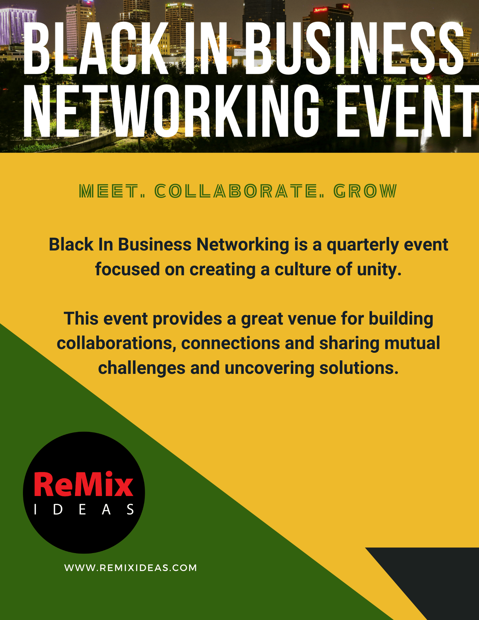 Black in Business Networking Event REMIX IDEAS