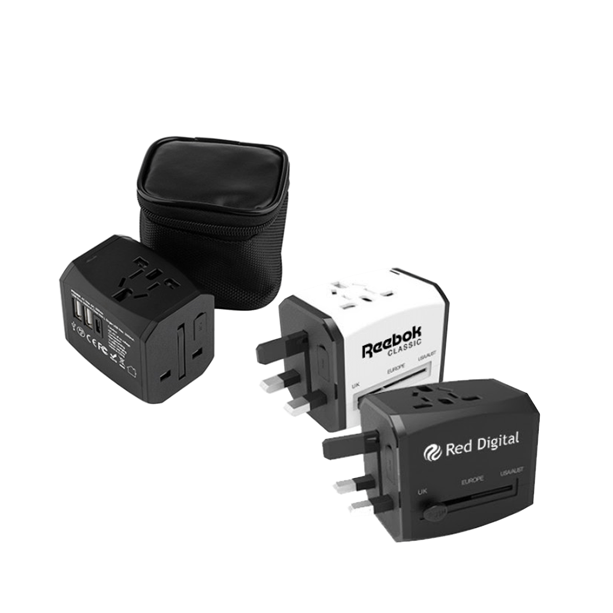 HITEC Travel Adapter Dual Usb And TypeC Charger (GTTG29) Remix