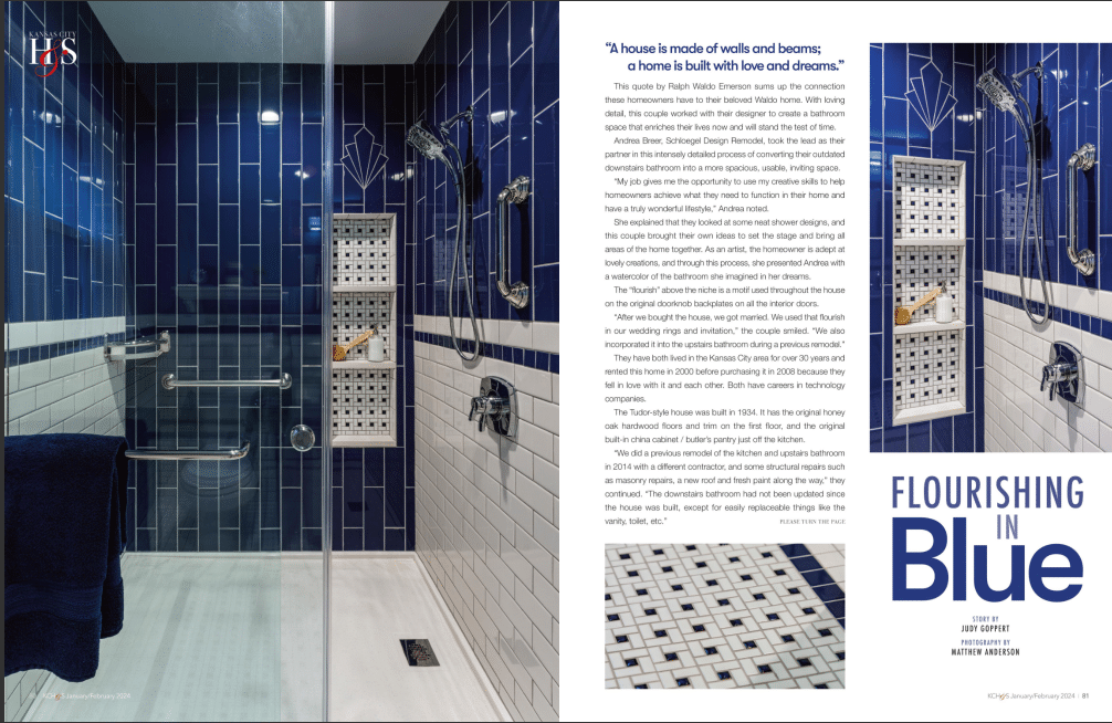 Flourishing in Blue A Custom Kansas City Bathroom Remodel