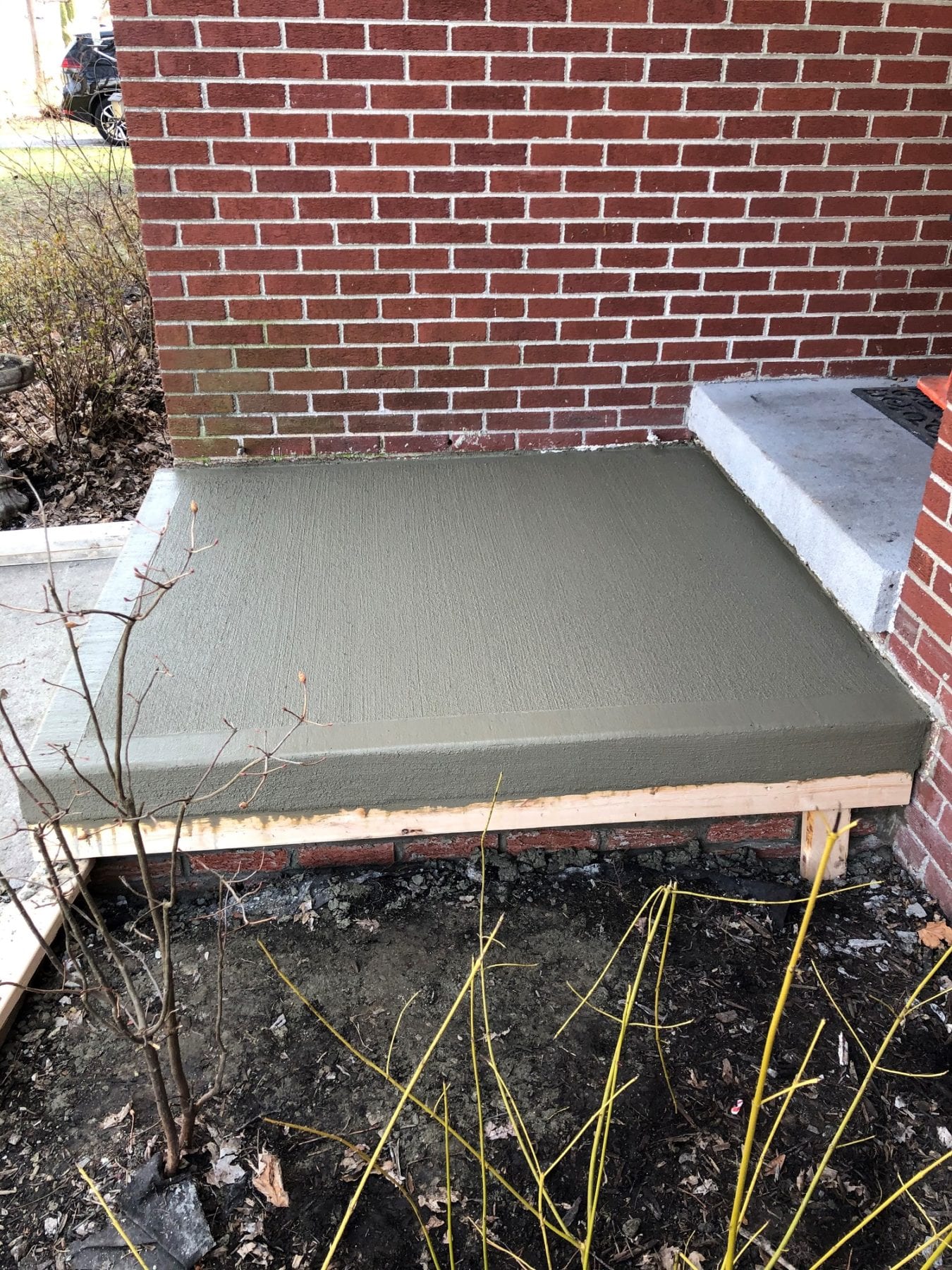 Concrete porch