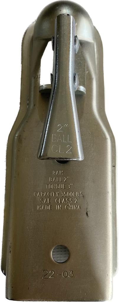 Jalón para remolque para bola de 2" y canal de 3" cap. 3500 libras