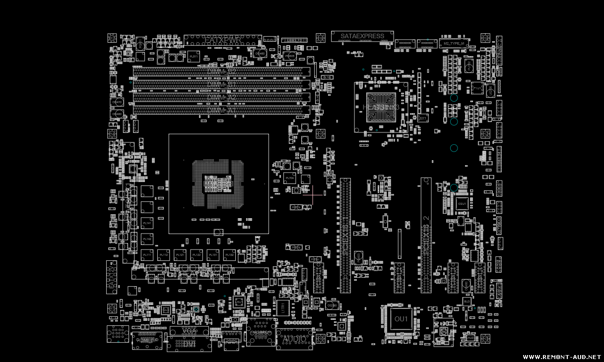 ASUS H170 PRO GAMING (60MB0MS0MB0B0A) REV 1.04 BoardView (.FZ