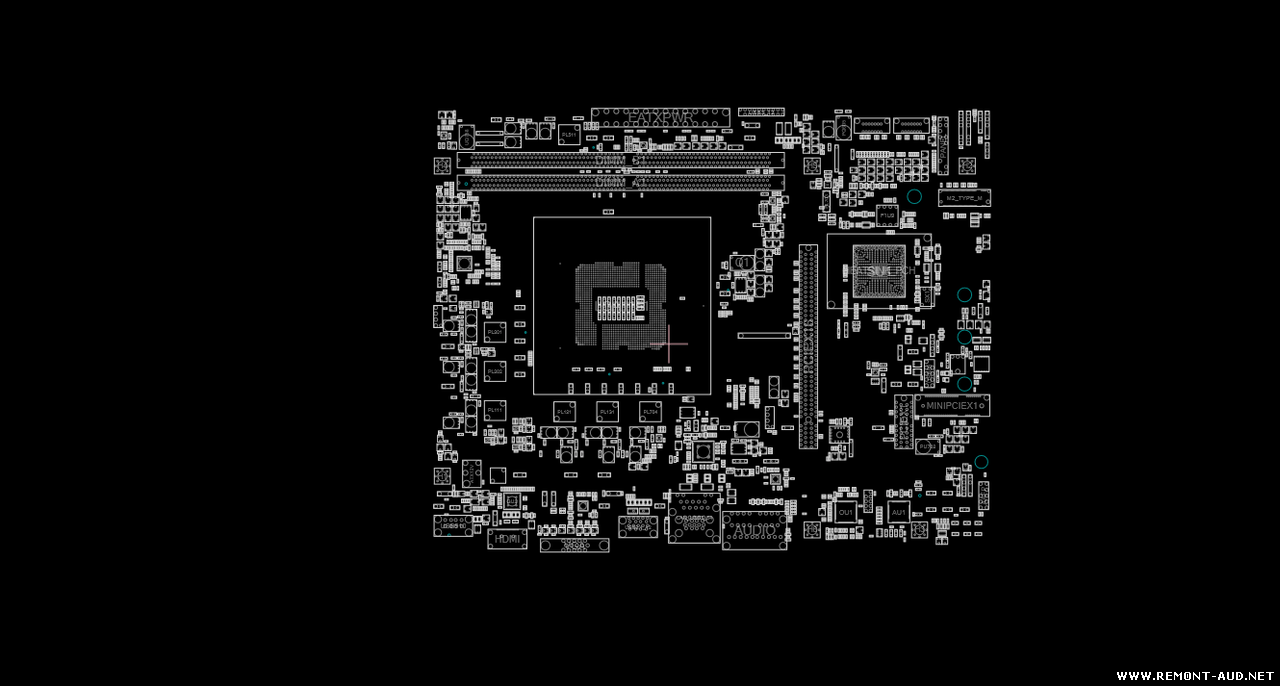 ASUS H170I/G11CB/DP_MB (60PA0740MB0A01) REV 1.01 BoardView (.FZ