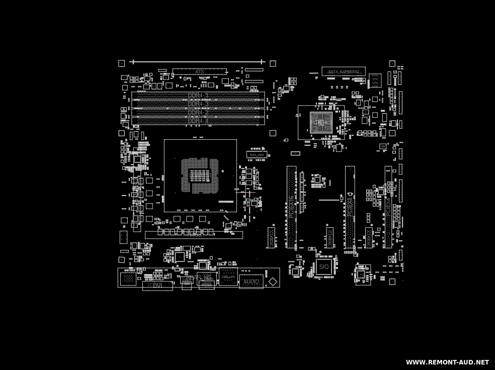GIGABYTE GAZ270XULTRA GAMING REV 1.0 , 1.01 , 1.03 BoardView (.TVW