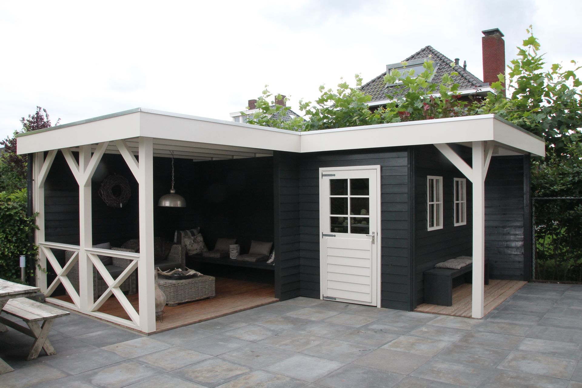 Сарай с беседкой под одной крышей примеры на фото