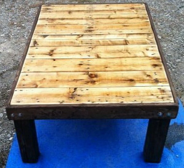 How To Make a Coffee Table out of a Wooden Pallet Easy Low Cost DIY