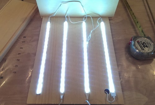 How To Build An LED Light Table With Wood & LED Strips