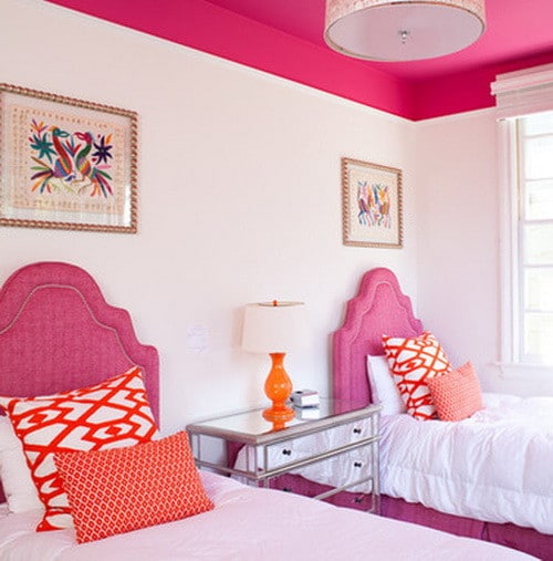 These 18 beautiful ceiling decoration ideas can add architectural interest, color, and pattern to an otherwise i generally see these ceilings painted white, but i really love this white pickled finish. 50 Amazing Painted Ceiling Designs & Ideas ...