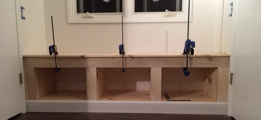 DIY Wooden Window Bench Seat With Storage