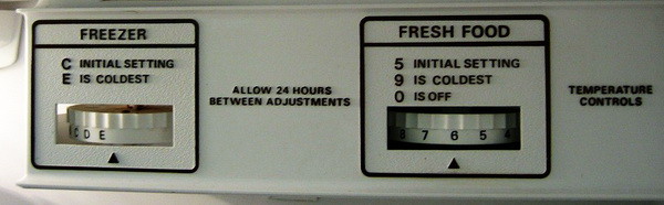 Refrigerator Temperature Control Dial What Do The Numbers Relate To
