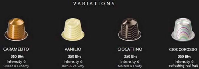 Nespresso Coffee Capsules Identification Flavor Color & Type Guide
