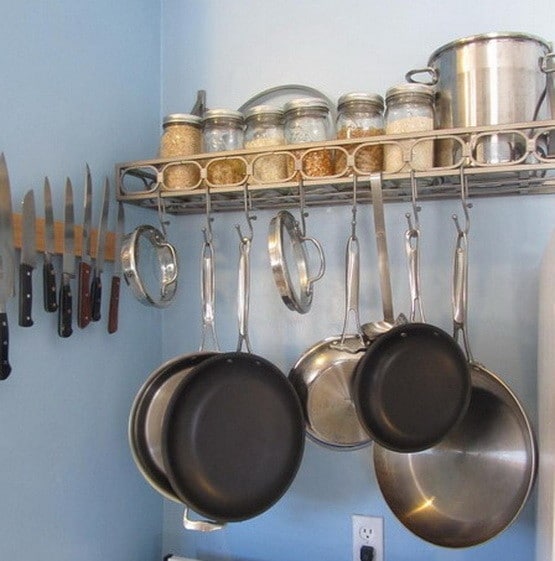 Kitchen Railing Storage Ideas Kitchen Organization