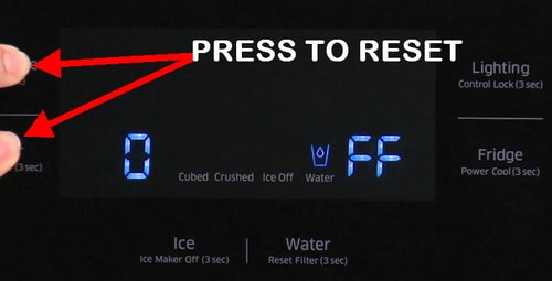 Samsung Refrigerator OF OF Code On Display How To Clear