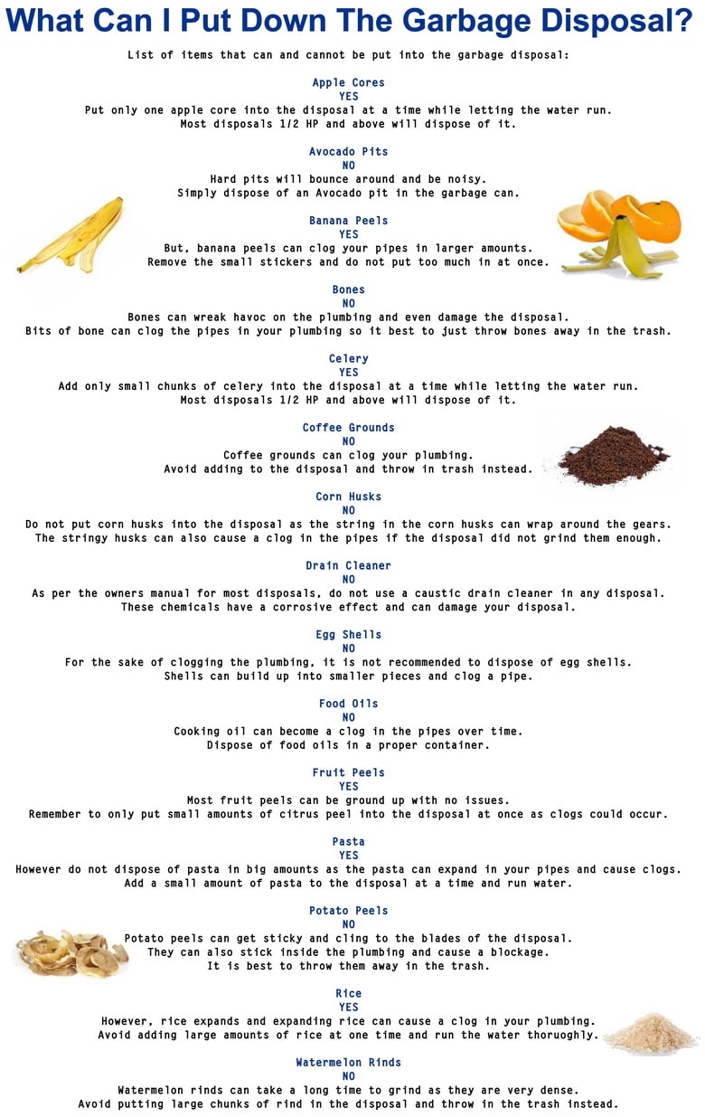 What Can I Put Down The Garbage Disposal?