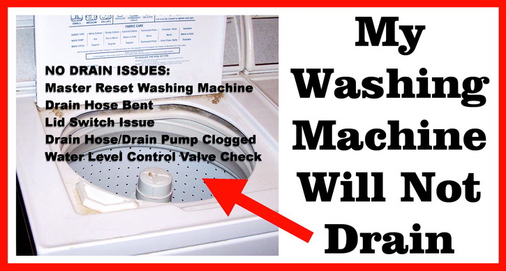What Should I Do When My Washing Machine Will Not Drain