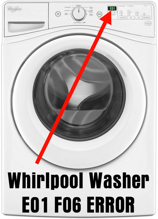 How To Fix Whirlpool Washing Machine Error Code E01 F06