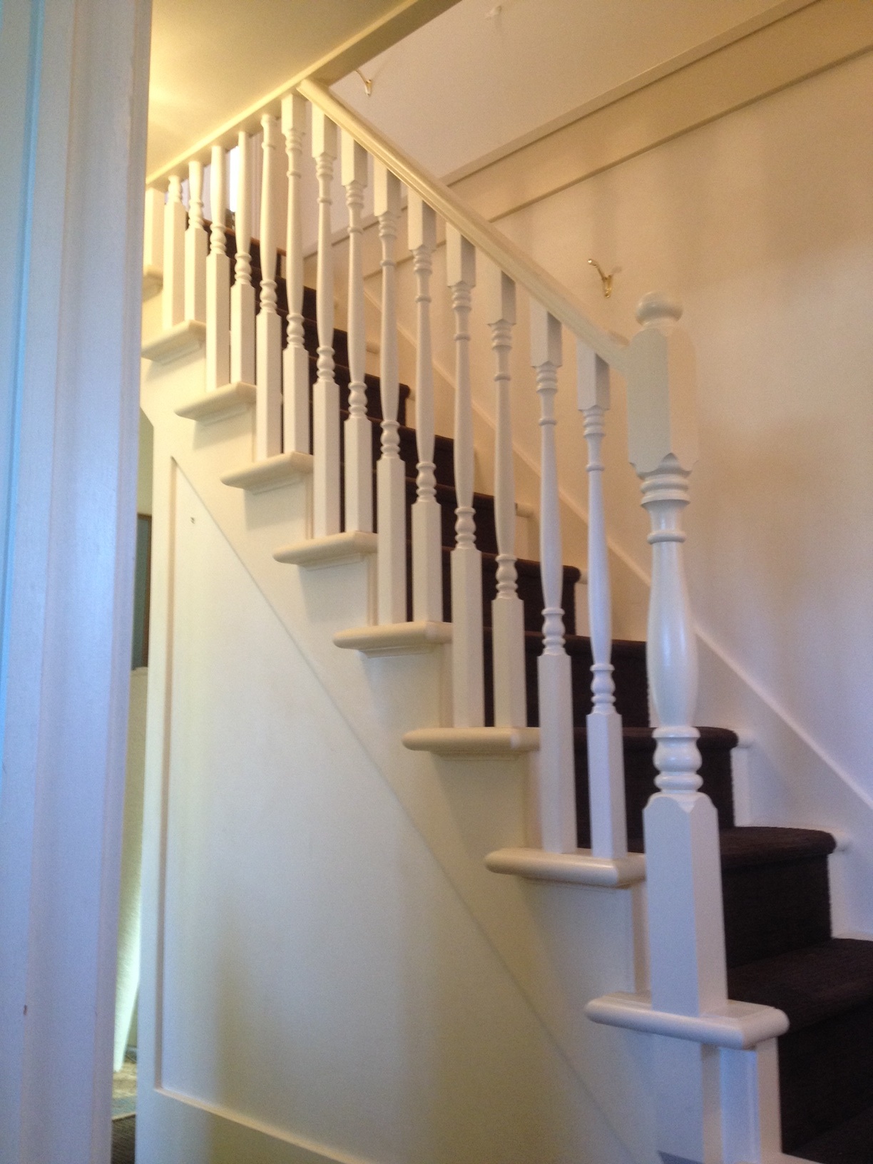 Beautiful new staircase and railing. About 30 repurposed materials