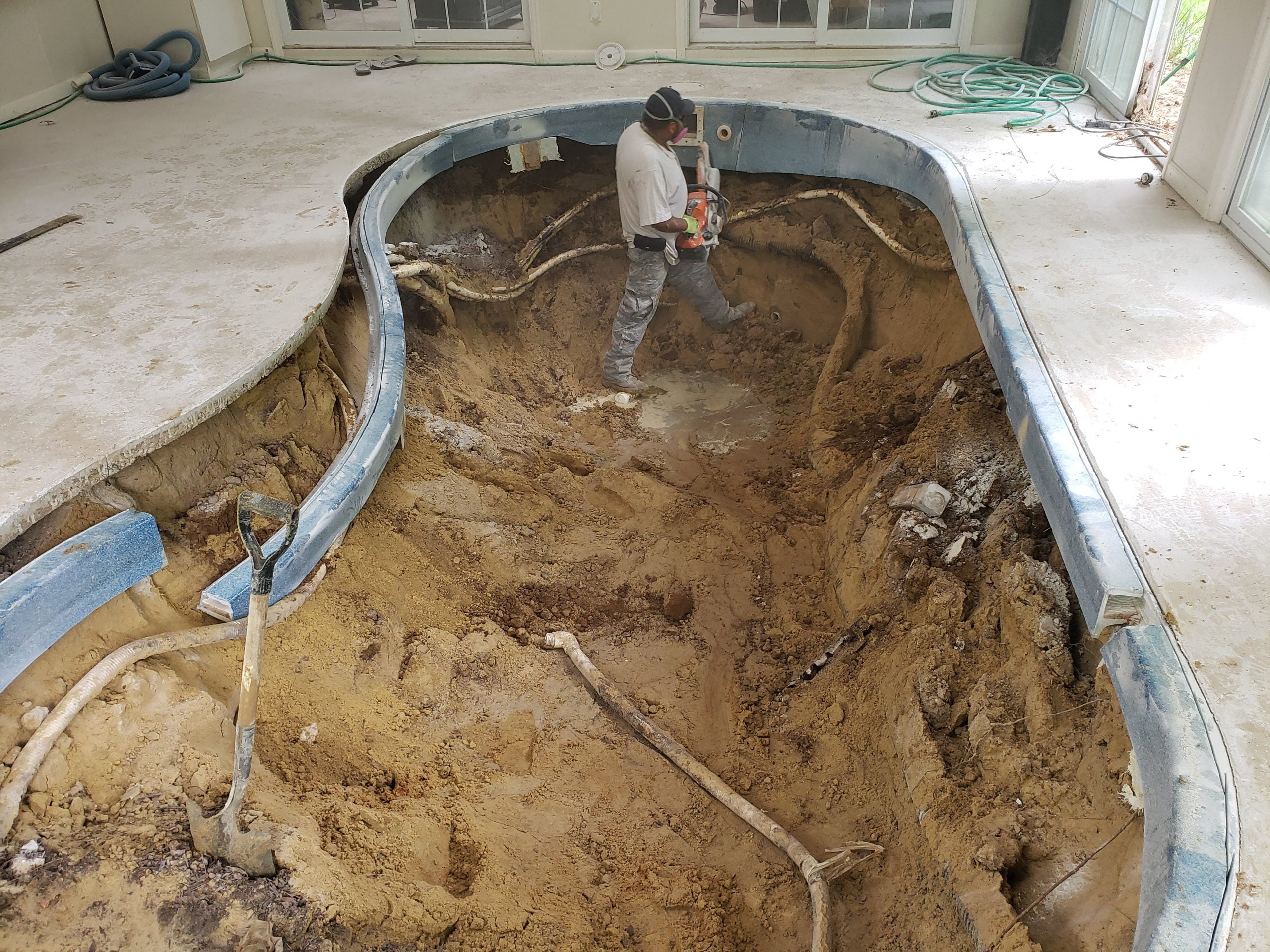 Indoor Fiberglass Pool Remove a Pool