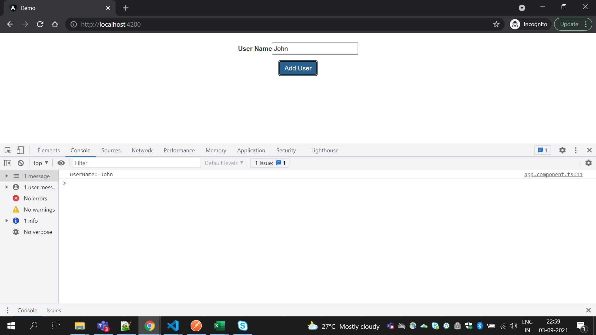 Angular Event Binding RemoveLoad Educational Academy