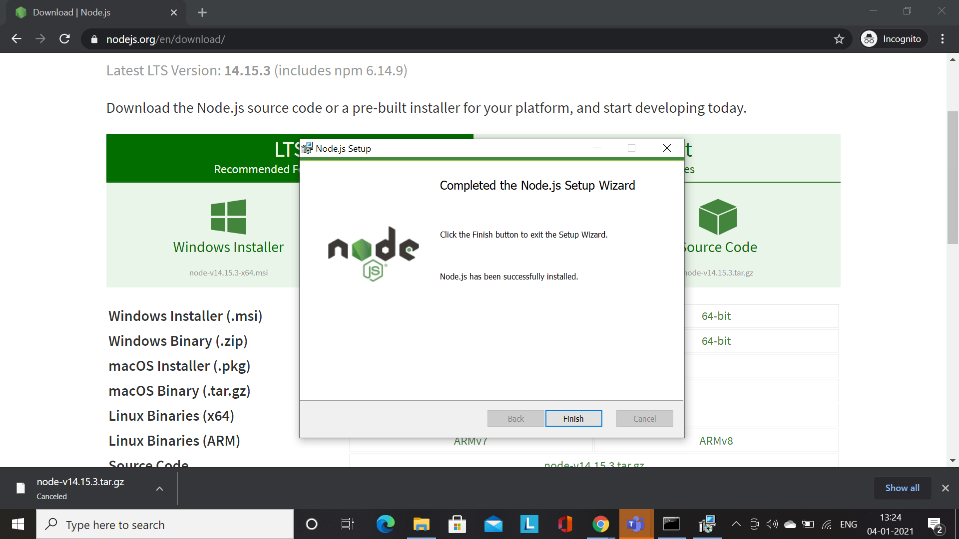Nodejs Setup RemoveLoad Educational Academy