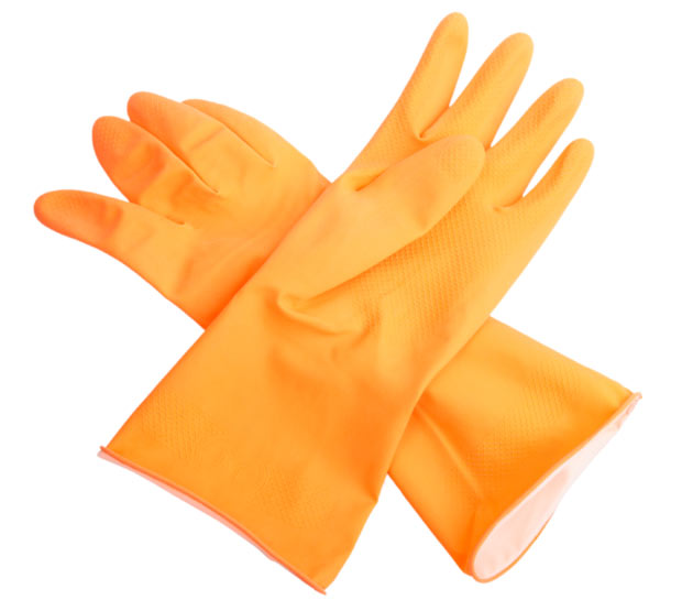 rubberglovesforcleaningmold Remove Mold Guide