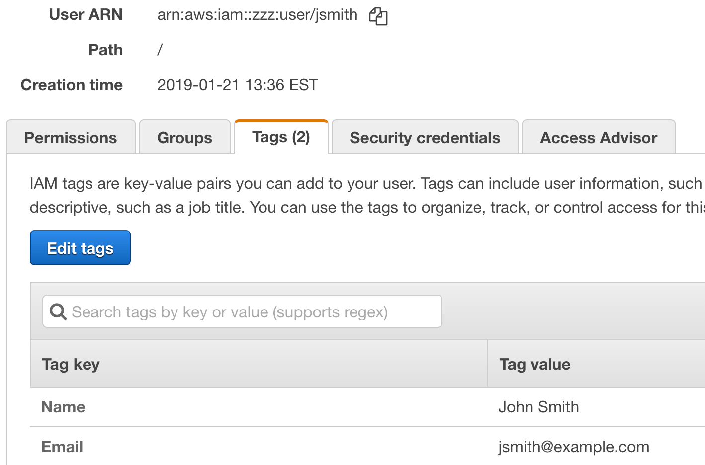 AWS Lambda boto3 Version User.Tags missing · Padraic Renaghan