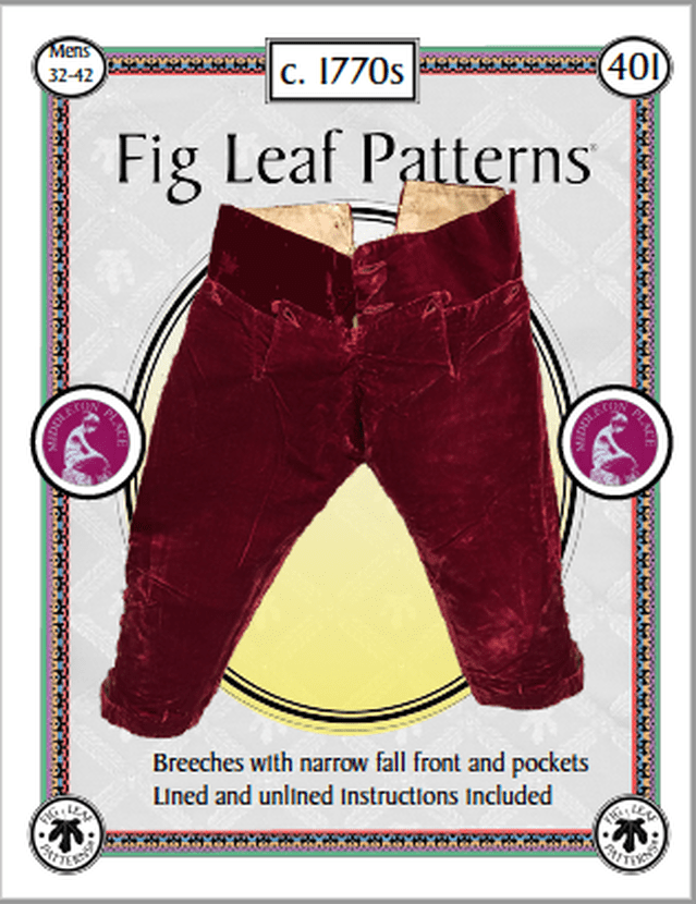 FL401 1770s Middleton Breeches with Narrow Fall Front Pattern (Men's