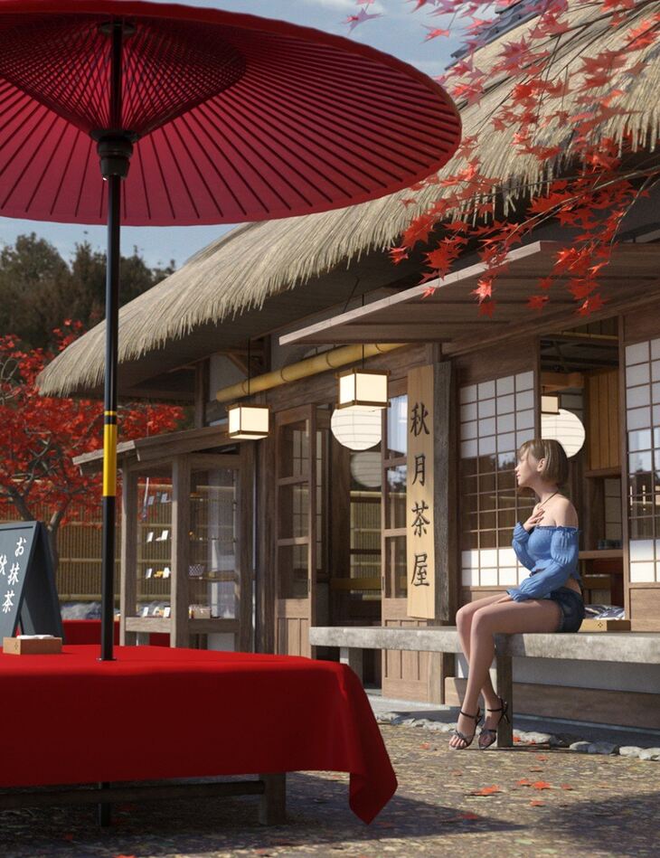 Traditional Japanese Tea Shop RenderState