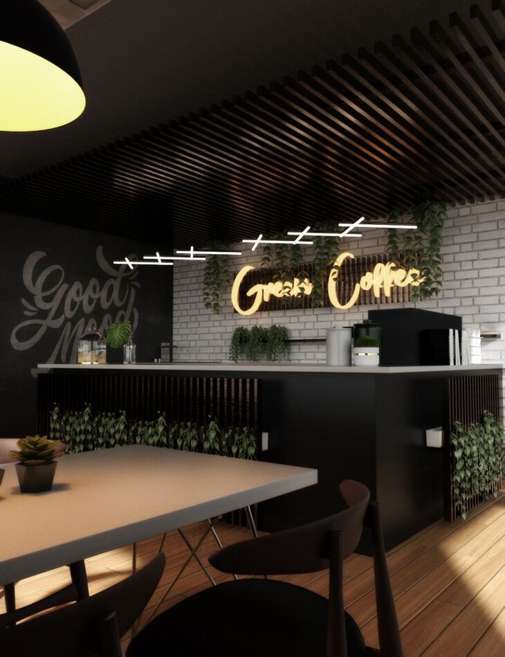 Green Coffee Shop RenderState