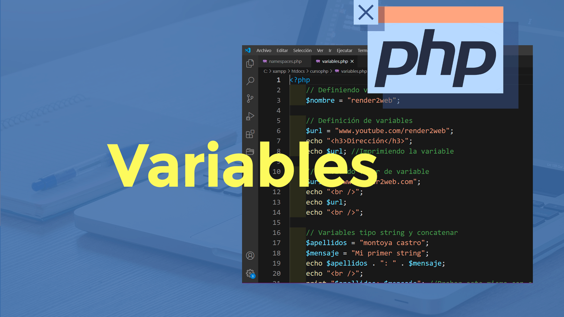 Variables en PHP render2web
