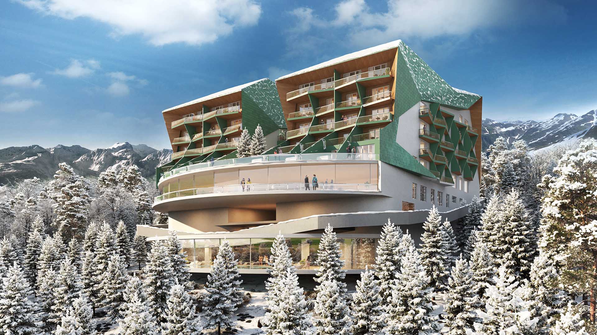 SINAIA HOTEL ROMANIA Architectural photorealistic renderings