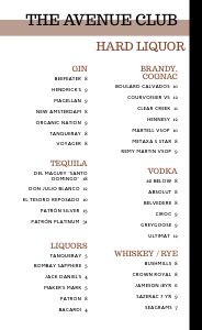 Sample Cocktail Menu Design Template by MustHaveMenus