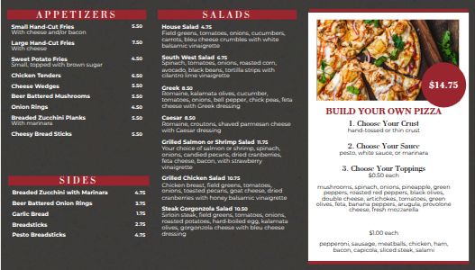 Pizza Block Digital Menu Board Template by MustHaveMenus